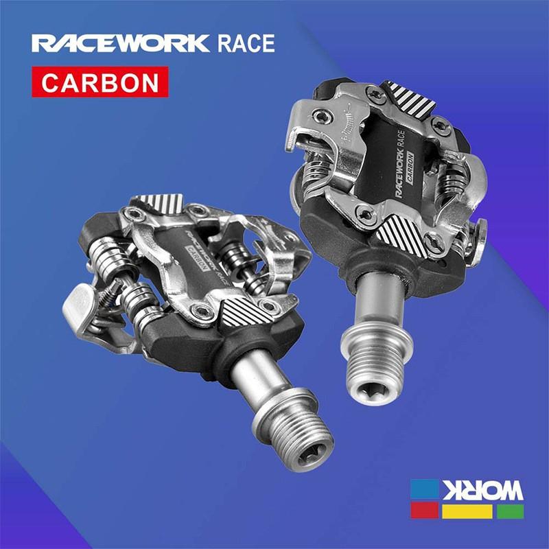 RACEWORK M8100 Mountain Bike Pedals SPD Compatible DU Bearings MTB Cycling