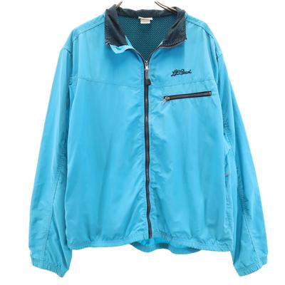 80s Made In USA Vintage Windbreaker XL Light Blue Jacket Outdoor Women Used