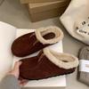 New Year's New Outer Birkenstocks, Plush Shoes, One Pedal, Warm Bag Head, Half Slippers, Women