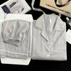 Men's Cloud Cotton Solid Color Short Sleeve Pajama Set