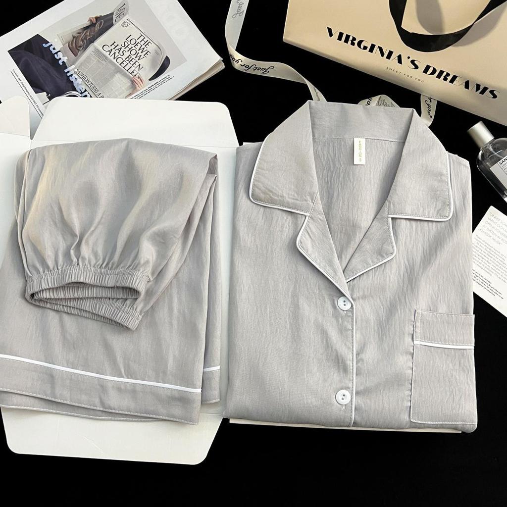 Men's Cloud Cotton Solid Color Short Sleeve Pajama Set