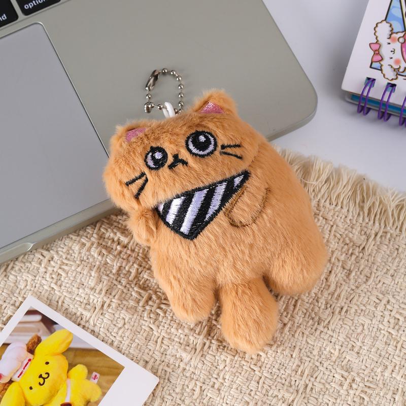 Cute Plush Cat Doll Pendant Girl Backpack Doll Pendant Couple Bag Keychain Decorative Gift