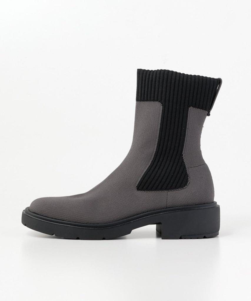 Steppi Washable Side Gore Knit Boots with Stretchy Low Heels and Size 6H Women's Waterproof, Soft, Comfort, SESISW0014, Black,