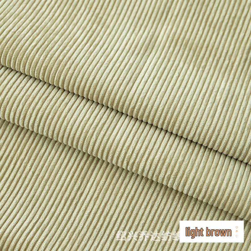 Corduroy 8-Wale Non-Stretch Fabric for Shirts, Jackets, Sofa Covers, Cotton Pants, and Toys.