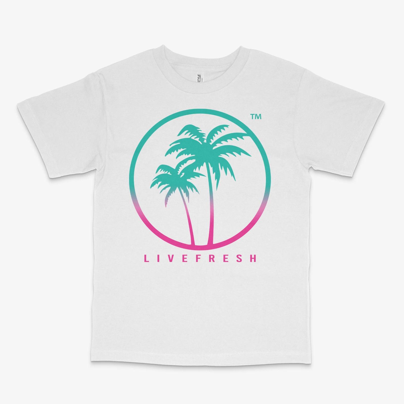 Live Fresh South Beach White Tee L