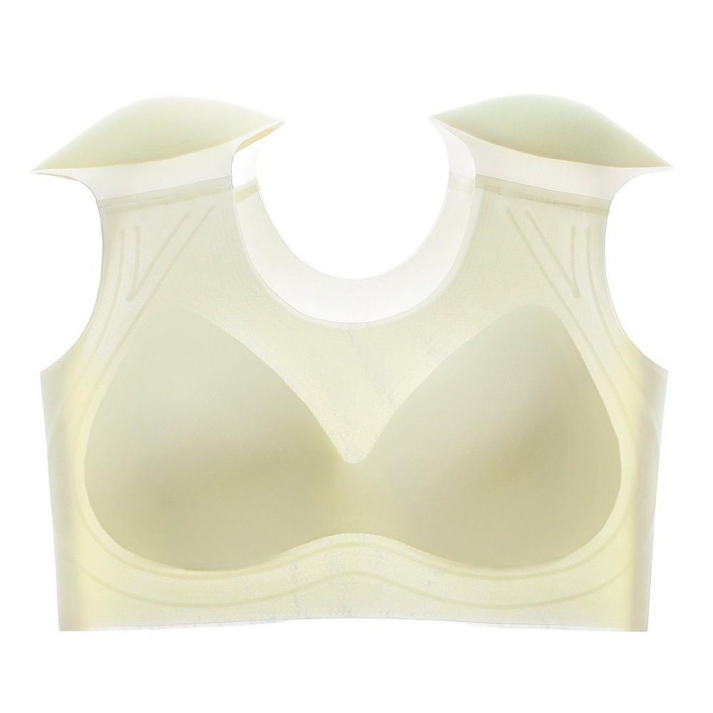 Sleeveless Shoulder Pad Bra Pad Chest Binding Wireless Push Up Bra Seamless Bra  Body Shaping