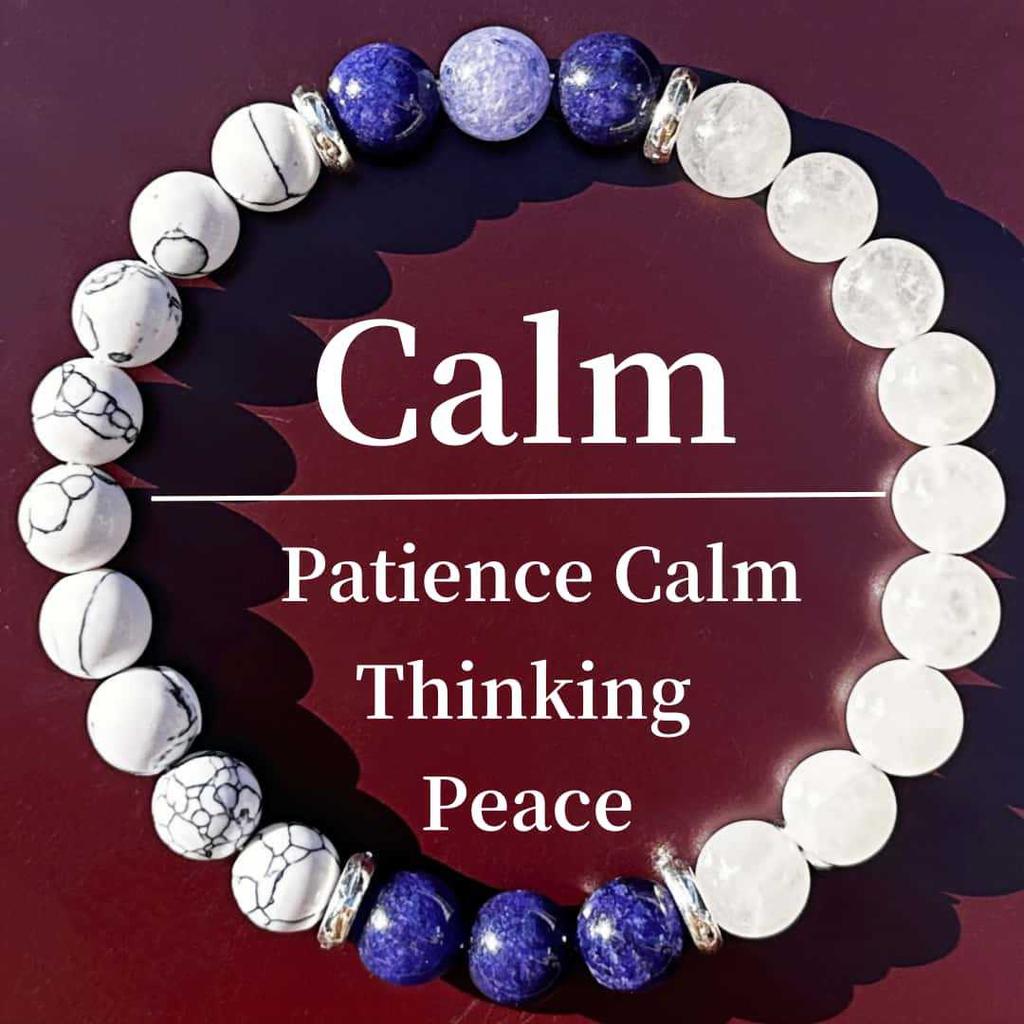 Natural Stone Beaded Bracelet Crystal Healing Gemstone Stretch Bracelet for Men and Women Adjustable Size