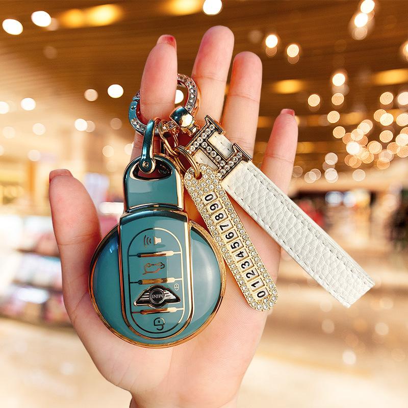 Applicable BMW mini key set New countryman bag cooper one mini clubman shell ring women