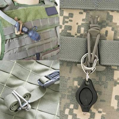 Molle Web Dominatörler Elastik İpli Taktik Kayış Yönetim Aracı Sırt Çantası Aksesuarları Çok Amaçlı Sabitleyici