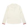 MALBON GOLF Women'S Color Block Long Sleeve T-Shirt Ivory (Woman)