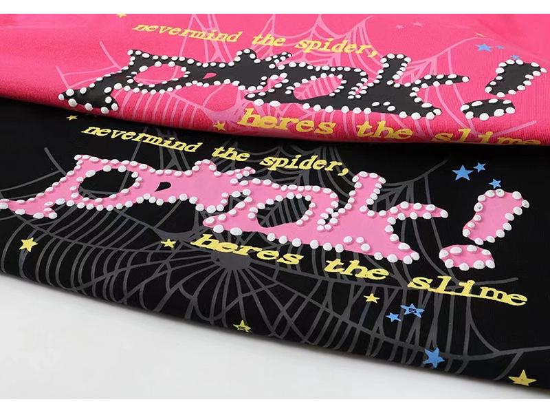 Young Thug Style Spider Web Hoodie Set