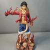 27cm Anime One Piece Standing Posture Luffy Double Head Eagle Meteor Hat Group Gift GK Hand Decoration Toys Gift
