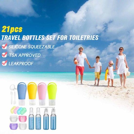 

Многоразовые герметичные пустые многоразовые силиконовые сжимаемые дорожные бутылки для шампуня, дорожный аксессуар