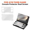 For AYN THOR Tempered Glass Screen Protector HD Full Screen THOR Flip Dual Screen Game Console Temper Glass Protectors