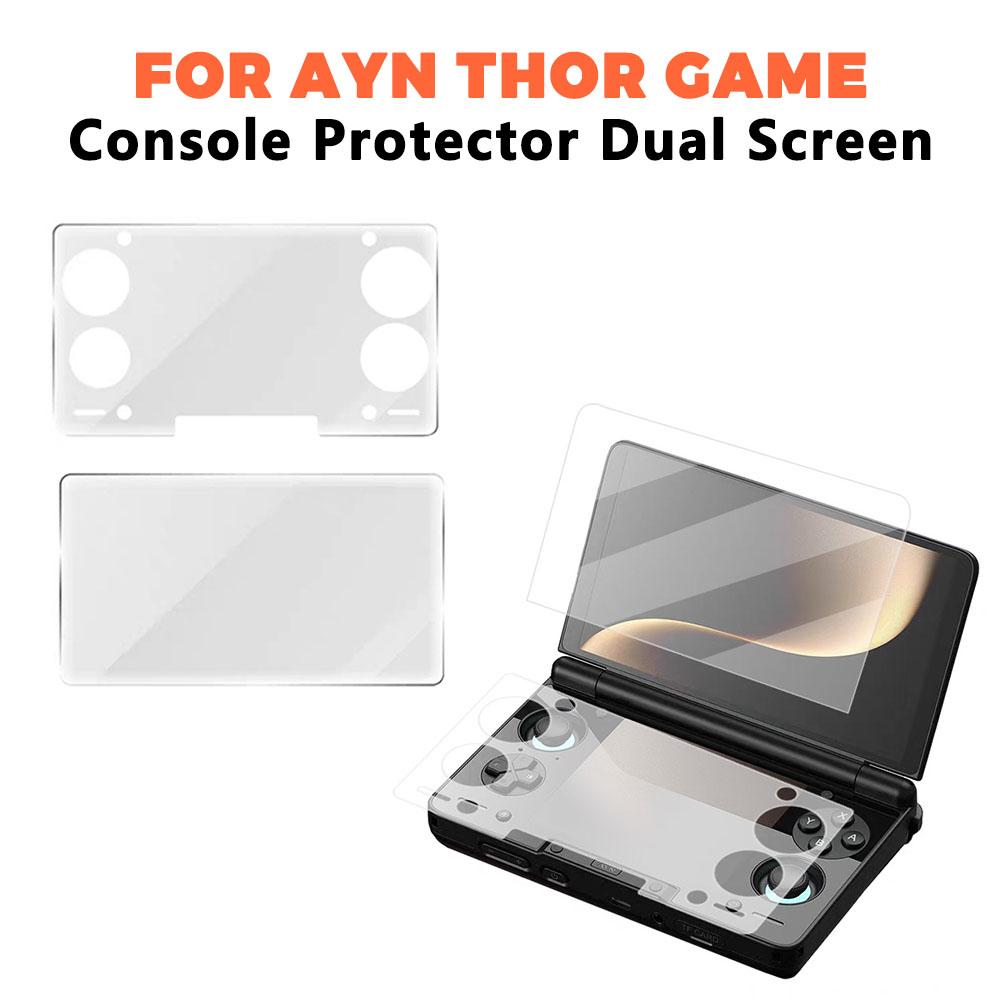 For AYN THOR Tempered Glass Screen Protector HD Full Screen THOR Flip Dual Screen Game Console Temper Glass Protectors