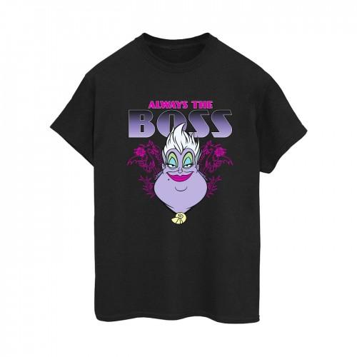 Disney Womens/Ladies Villains Ursula Always The Boss Cotton Boyfriend T-Shirt