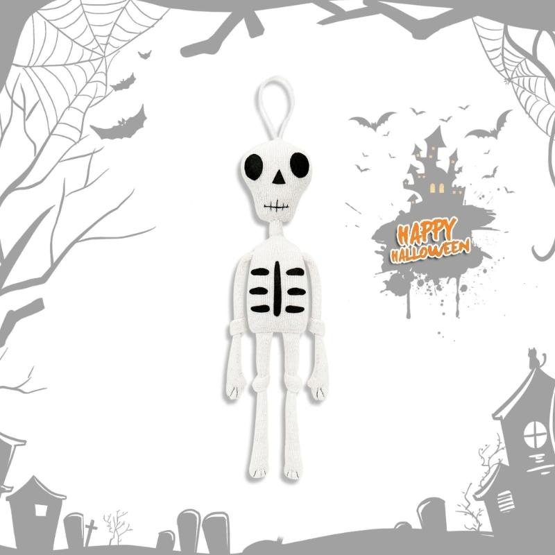 Ghostly Fabric Skull Props For Halloween Party Decorations Haunted House Theme Scary Skeleton Accessory Gift