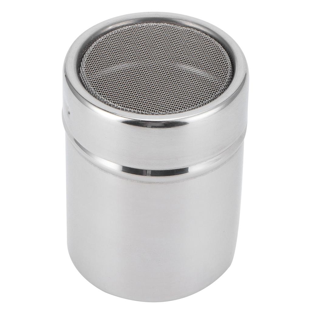 Stainless Steel Coffee Powder Shaker Cocoa Powder Dredger Kitchen Utensils 0.5mm Hole Diameter