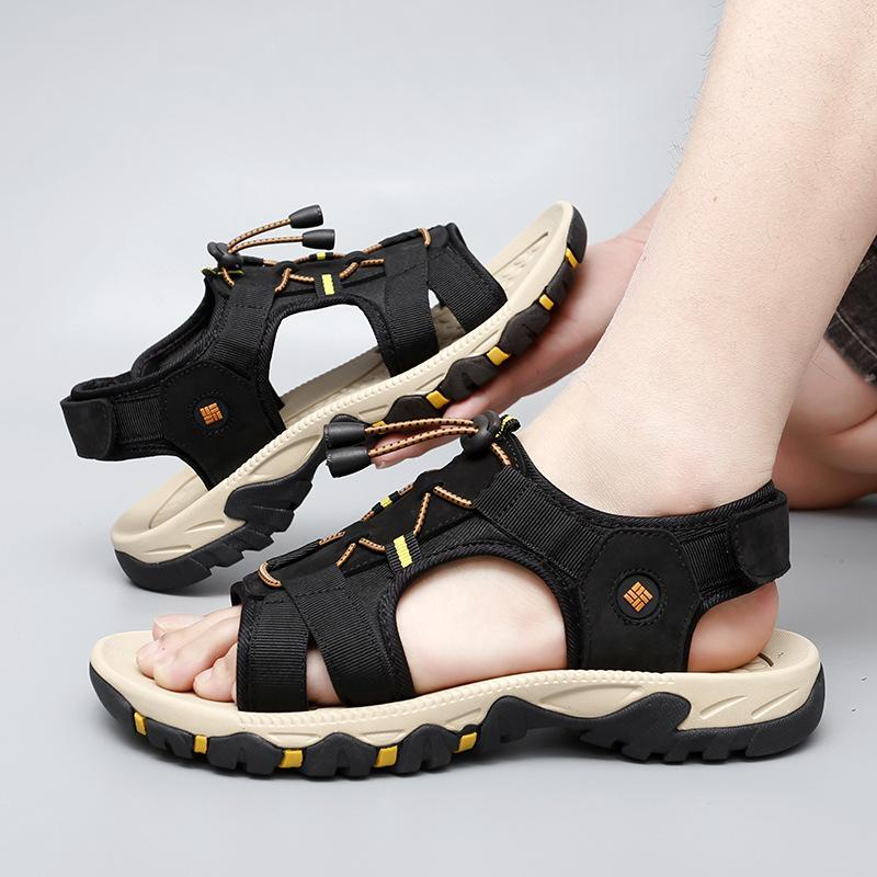 Independent Station Outdoor Sports Leather Casual Shoes Slippers Summer Versatile Breathable Men's Beach Shoes