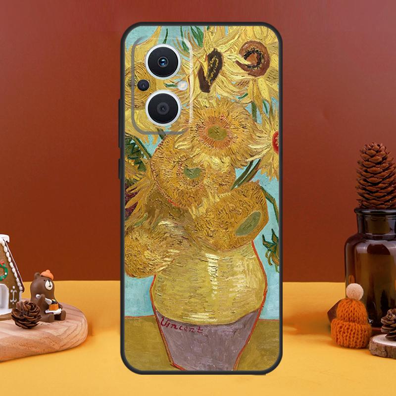 Paintings Starry Night Gogh Case For OPPO Reno 8T 4Z 5Z 10 Pro 11 F 4 5 6 7 8 Lite OPPO Find X5 X6 Pro X2 X3 Lite Cover