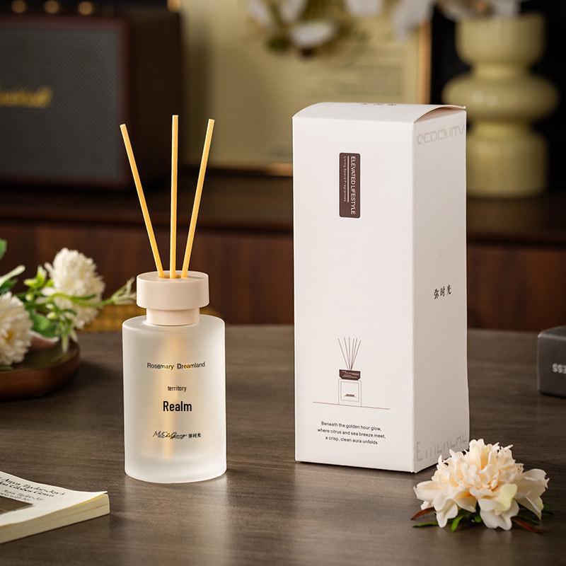 Rattan Aromatherapy Flameless Diffuser with Tea Scented Essential Oil - Long-lasting Indoor Fragrance Ornament, Ideal Birthday Gift.