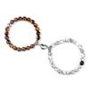 2 stuks/set Hartvormige Magneet Hanger Armband Koppels Liefde Betekenisvol Natuursteen Armbanden Sieraden 8MM Elastische Pulsera Cadeau Nieuw