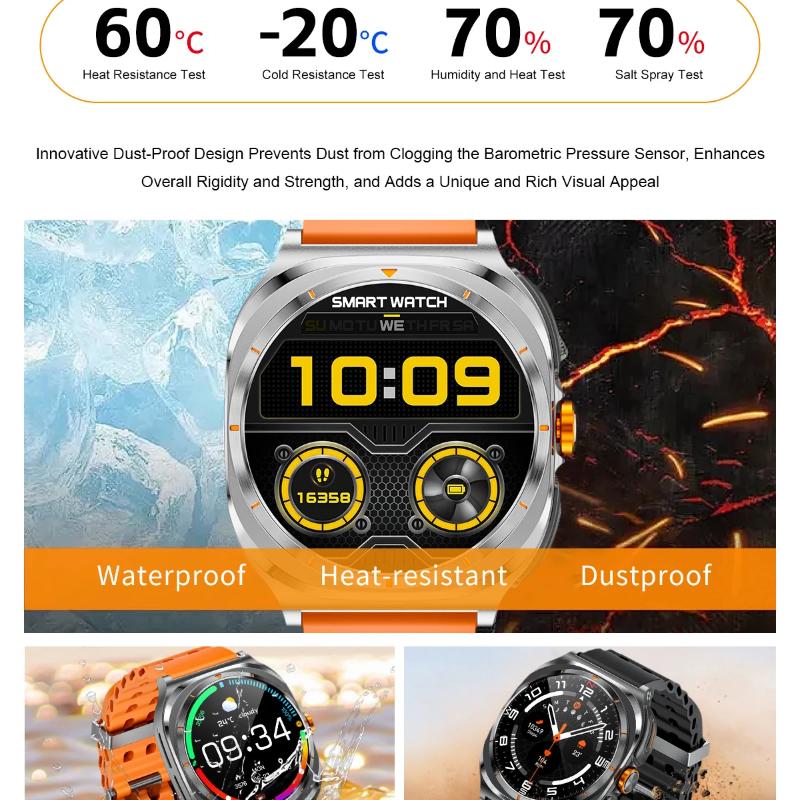 2025 New Smart Watch 2 In 1 Earphone Smartwatch Bluetooth Call for Men Watch Navigation Heart Rate Monitor Sports Music SmartWatch