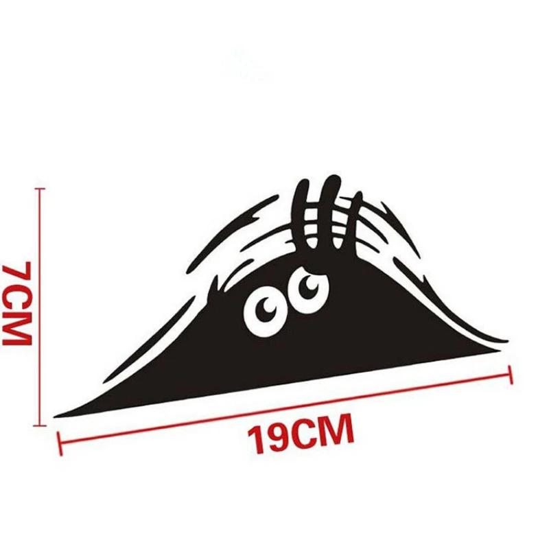 Car Sticker Dune Strange Scratch Car Sticker Funny Peeking Monster 3D Big Eyes For Ford Hyundai Bmw Toyota Mazda Car Accessories