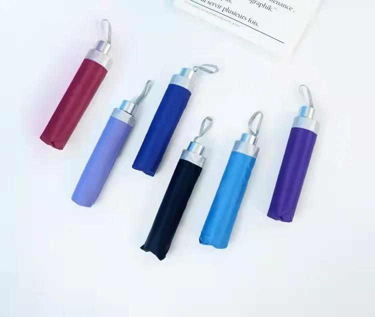 

Мини Портативный Черный Клей Солнечный Зонт Карманный Зонт Устойчивый к Погоде Двойного Назначения Солнцезащитный и Дождевой Зонт Шестисложный Солнцезащитный Зонт Ditto