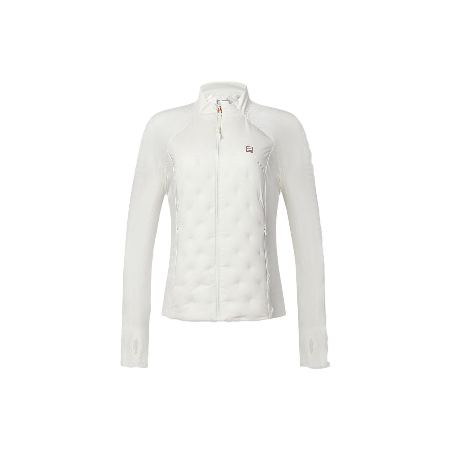 

FILA Solid Color Stand Collar Fitness Slim Fit Down Jacket Women Jacket White A11W411904F-WT XL