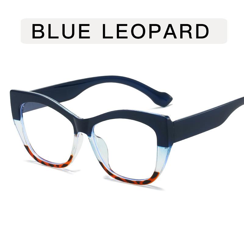 Retro Luxury Anti Blue Light Glasses Big Frame Cat Eye Eyeglasses Men Women Computer Blue Light Blocking Reading Eyeglasses