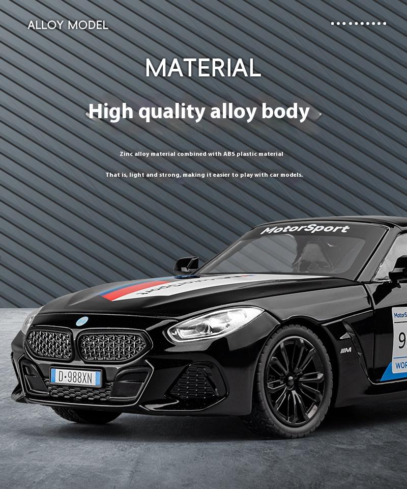 Měřítko 1/22 BMW Z4 M40I Kabriolet Kupé Supercar Diecast Model Kovové Auto Dekorace na Display Ornament Hračky Sváteční Dárek pro Chlapce