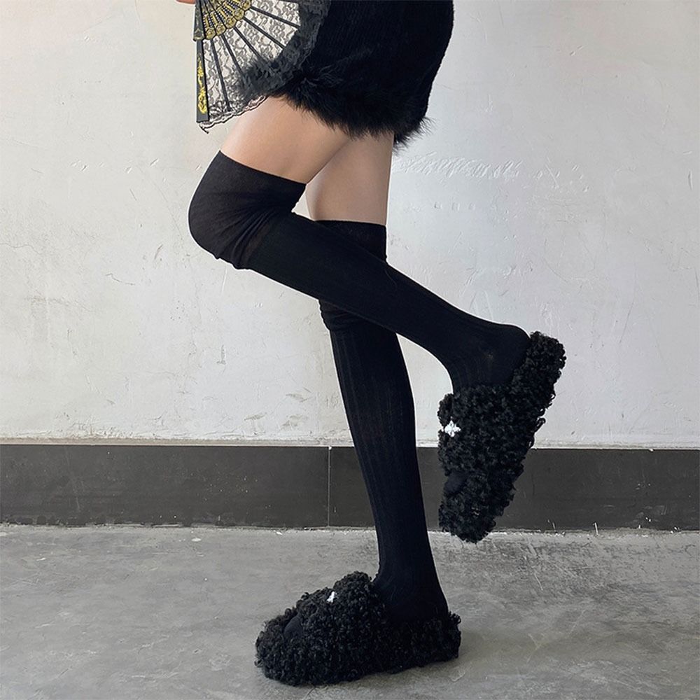 Over The Knee Thigh High Stockings Solid Color Women Hosiery Casual Tall Tube Leggings