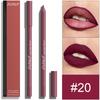 DUNUF 24-Color Waterproof Long-lasting Foam Lip Liner Set