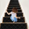 Self Adhesive Stepping Mat TPR Brushed Embossed Carpet Indoor Stair Treads Carpets  for Kids Elder