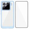 For Xiaomi 15 Pro Phone Case WANLONFENG XC Series TPU Acrylic Cover with Tempered Glass (Big Lens Hole)