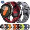 Soft Silicone Strap For Samsung Galaxy Watch 7/6/5/4 40mm 44mm Football Pattern Bracelet Band Watch 6/4 Classic 47mm 46mm Belt