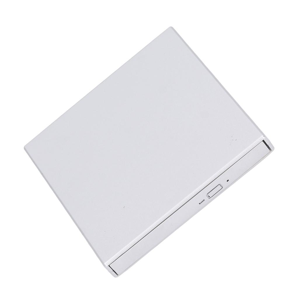 External CD DVD Drive Player High Speed Flexible CD DVD Burner External Optical Drive for Laptop Silver