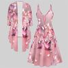 3D  Printed  Set Dress Coat , Heart Shape Totem Fashion Print,suitable for Various Scene Fashion Styles