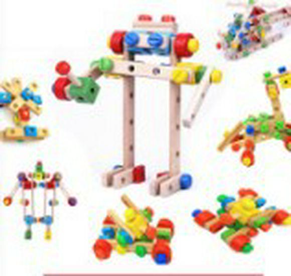 Seven-Layer Wooden Rainbow Stacking Tower - Early Education Toy for Infants