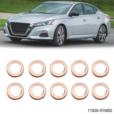 10 Teile/satz Ölablassschrauben Scheiben Dichtungen 1102601M02 fit Für Infiniti EX35 G20 für Nissan Altima 370Z Cube Frontier 1026JA00A