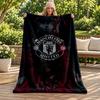 FC Manchester Blanket Flannel Blanket Soft Cozy Plush Throw for Sofa Bed Lightweight Home Decoration Gifts for Christmas Various Holidays