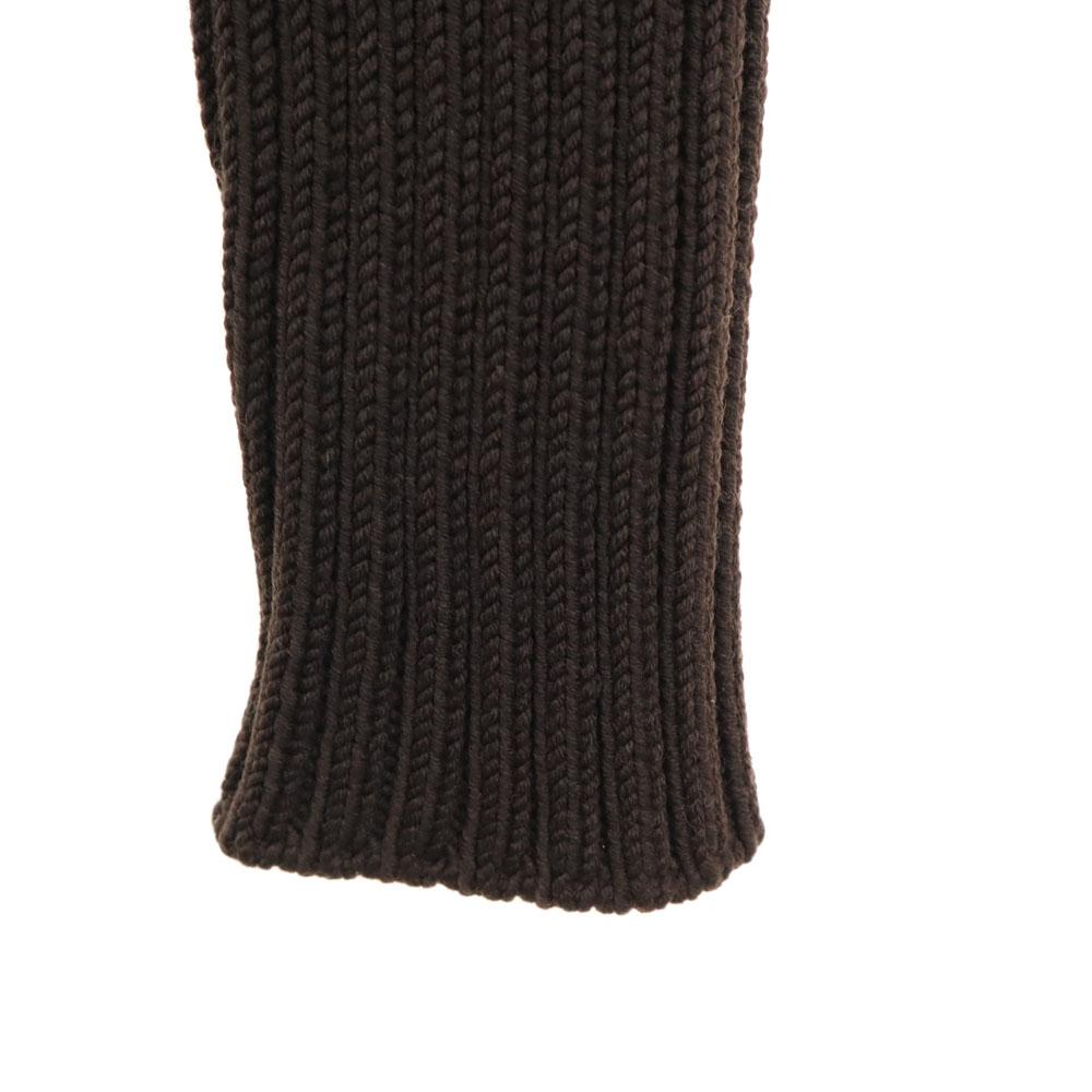 JIL SANDER made in Italy Long sleeve sweater 36 Brown Rib knit Women Used