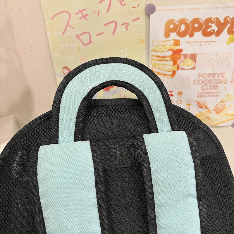 Rucksack mit großem Fassungsvermögen, 2D, Cartoon, Stereo, Schultasche für Studenten