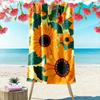Sunflower Pattern Beach Towel Beach Towel Quick-drying for Travel Outdoor Sports Jogging Beach and Swimming