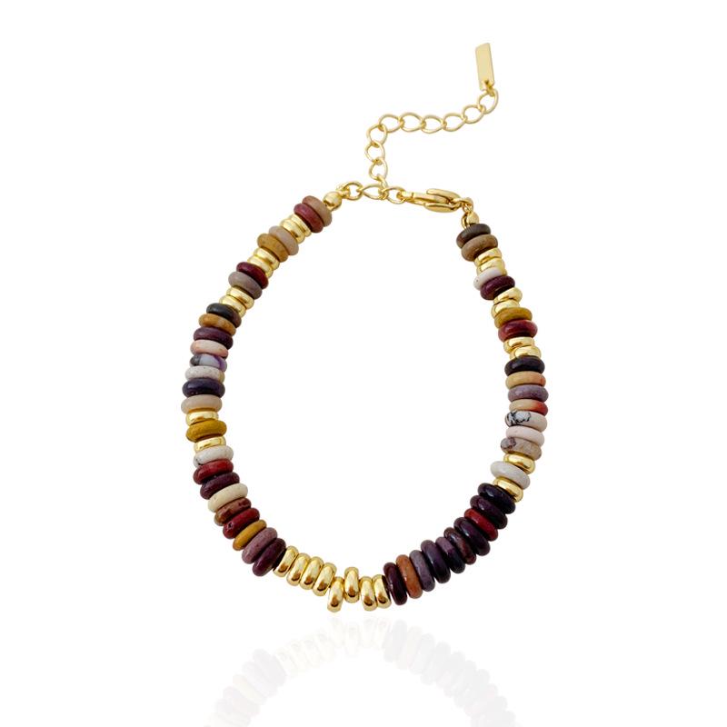 

Элегантный летний комплект из браслета и ожерелья из нефрита для женщин - Красочный, Нишевый дизайн высокого класса