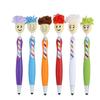 Christmas Cartoon Plush Doll Smiley Face Ballpoint Pen