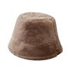 Hat Women Autumn and Winter Sweet and Cute Bucket Hcap Fashion Leopard Hat Plush Fisherman Hat Warm Thick Basin Hats