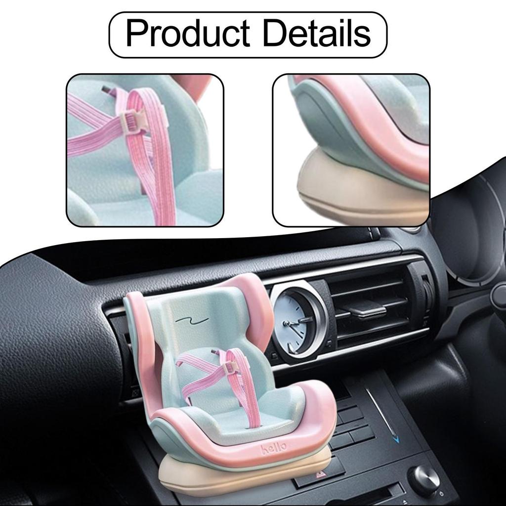 Air Vent Clip Doll Chair for Car, Creative Vehicle Ornament