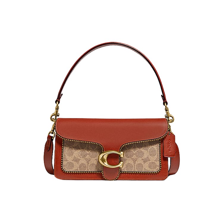 COACH Tabby Leather Shoulder Bag, Crossbody Bag, Shoulder Bag Medium Women's Rusty Red 6793-B4NQ4